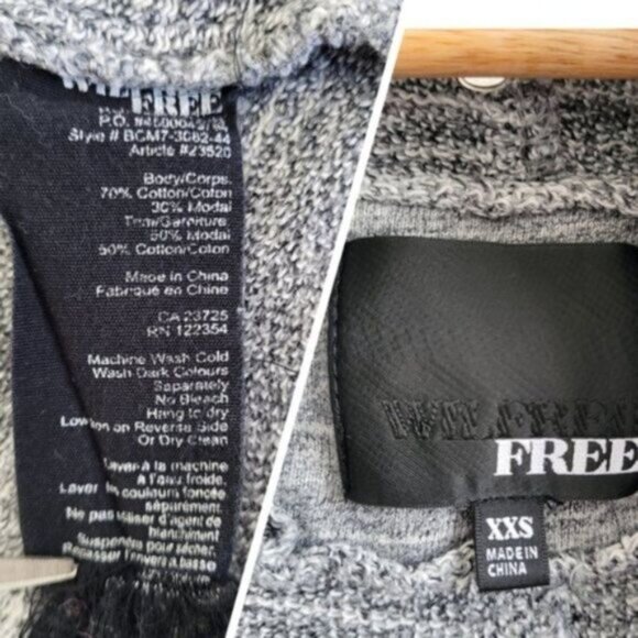 Aritzia  Wilfred Free Rousseau sweater grey XXS - Picture 4 of 9